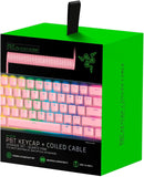 RAZER PBT KEYCAP + COILED CABLE UPGRADE SET (QUARTZ PINK) - DataBlitz