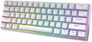 ROYAL KLUDGE RK61 PRO DUAL-MODE RGB 61 KEYS HOT SWAPPABLE MECHANICAL KEYBOARD SILVER/WHITE (RED SWITCH) - DataBlitz