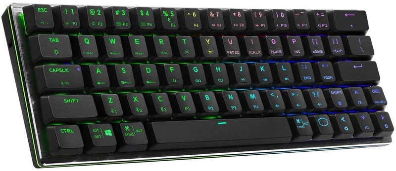 COOLER MASTER SK622 WIRELESS 60% MECHANICAL KEYBOARD SPACE GRAY WITH LOW PROFILE SWITCHES (RED RGB LINEAR) - DataBlitz