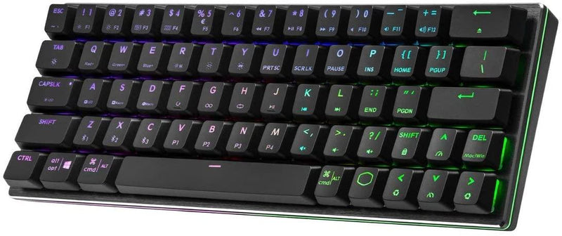 COOLER MASTER SK622 WIRELESS 60% MECHANICAL KEYBOARD SPACE GRAY WITH LOW PROFILE SWITCHES (BLUE RGB CLICKY) - DataBlitz