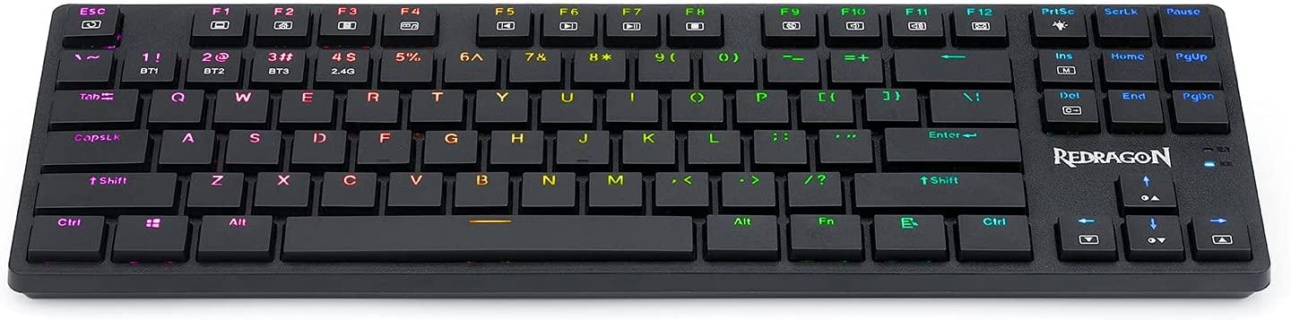 REDRAGON ANUBIS WIRELESS/WIRED RGB MECHANICAL KEYBOARD (DUST-PROOF BROWN SWITCH) (K539-RGB) - DataBlitz