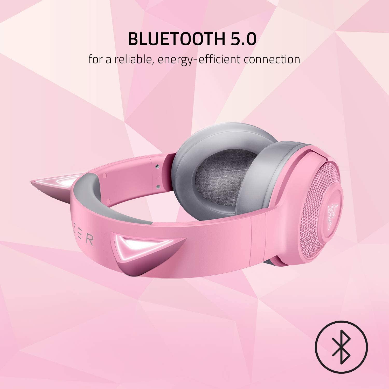 RAZER KRAKEN BT KITTY EDITION WIRELESS BLUETOOTH HEADSET (QUARTZ) - DataBlitz