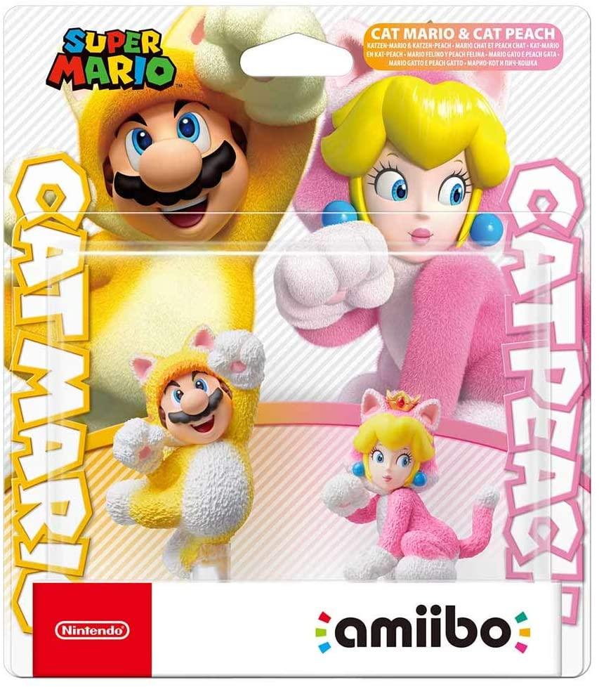 NINTENDO AMIIBO SUPER MARIO SERIES CAT MARIO/CAT PEACH DOUBLE SET (JPN) - DataBlitz