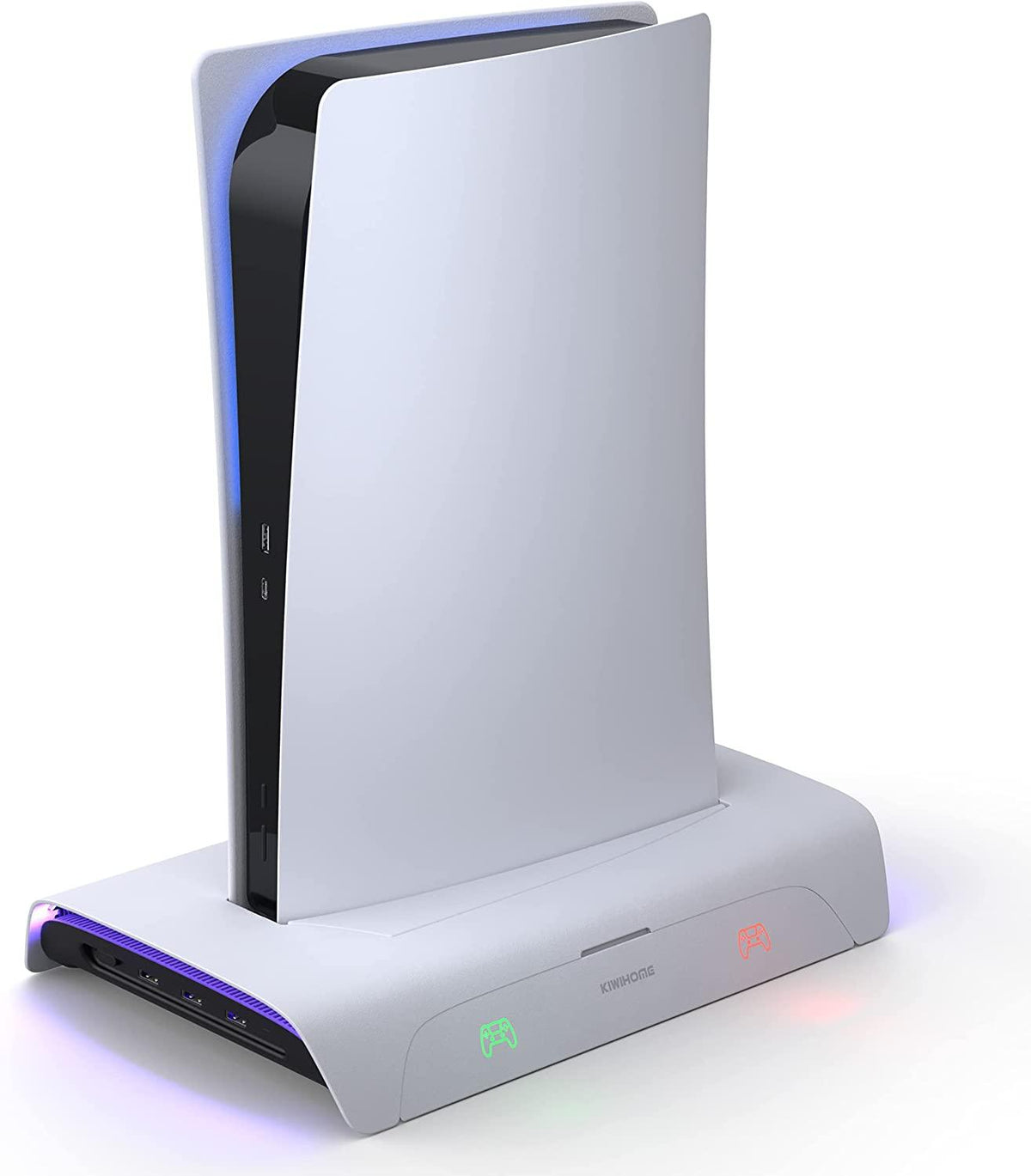 Kiwihome RGB Cooling Stand With Dual Controller Charger For PS5 (PB01/WHITE/HJT-422) - DataBlitz