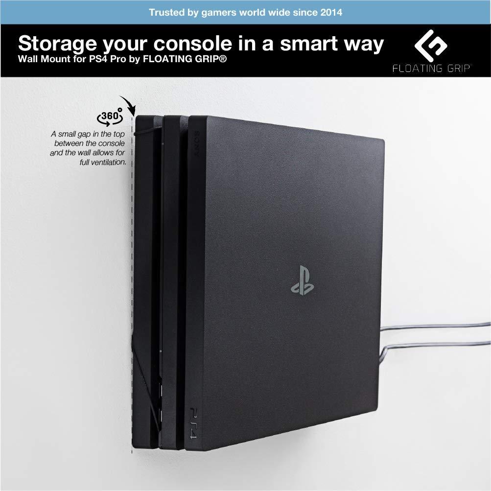 FLOATING GRIP SMART WALL MOUNT FOR PS4 PRO (WHITE) (FG-PS4P-148W) - DataBlitz