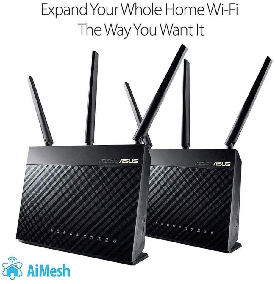ASUS AC1900 DUAL BAND GIGABIT WIFI ROUTER (RT-AC68U) - DataBlitz