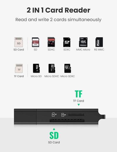 UGREEN USB 3.0 Card Reader For TF/SD (Black) (CM104/40752) - DataBlitz