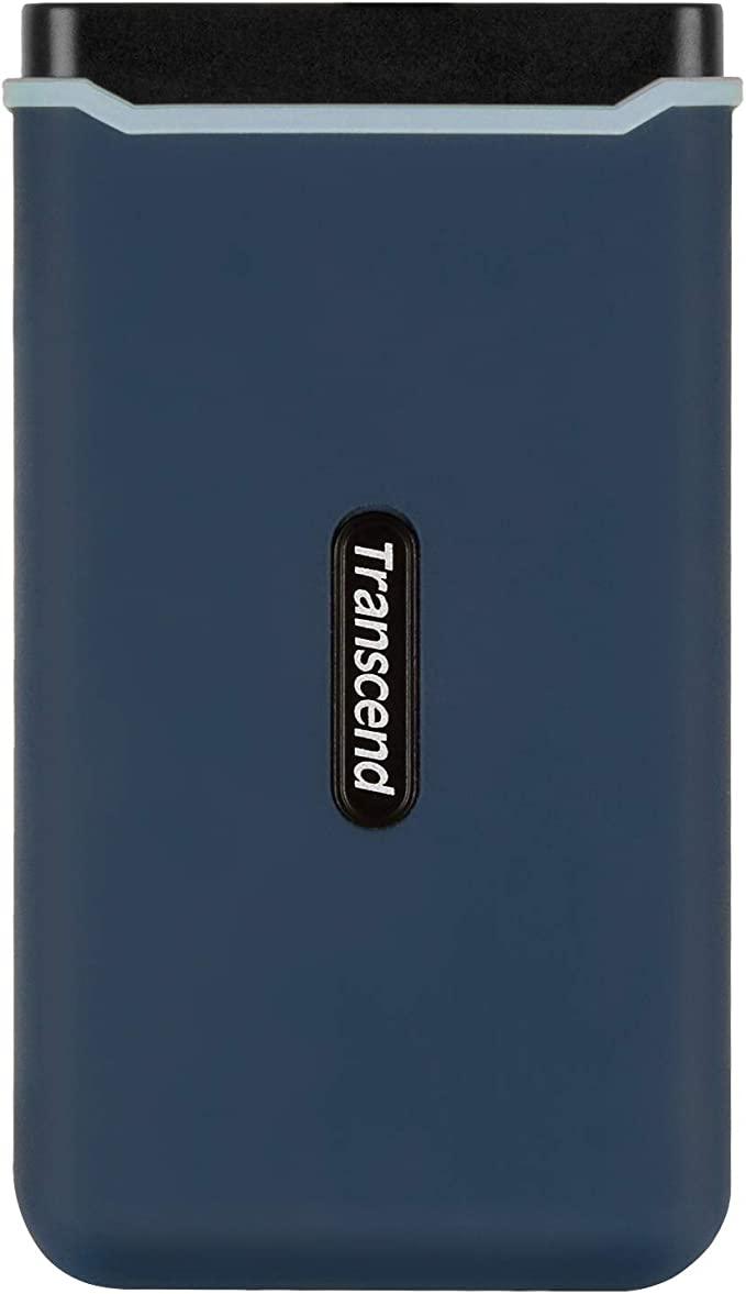 Transcend 1TB ESD370C USB 3.1 GEN 2 Type-C Portable SSD (Navy Blue) (TS1TESD370C) - DataBlitz