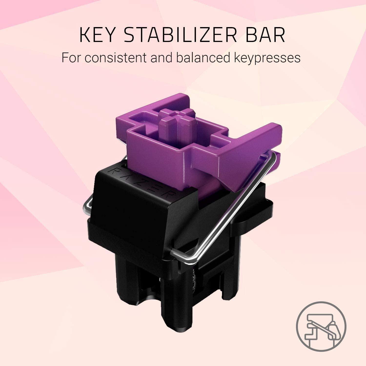 RAZER HUNTSMAN OPTO-MECHANICAL GAMING KEYBOARD (LIGHT & CLICKY) (QUARTZ) - DataBlitz