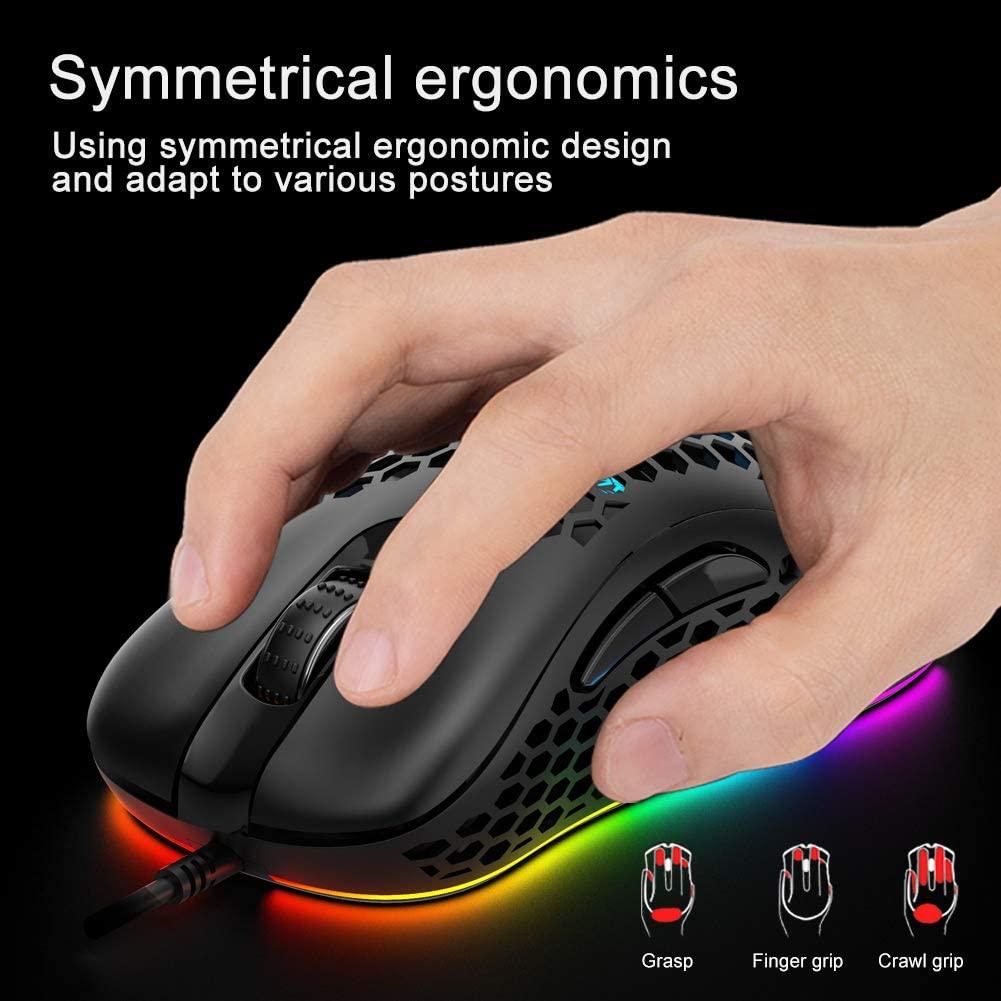 Aula Wind F810 RGB Lightweight Honeycomb Shell Wired Gaming Mouse - DataBlitz