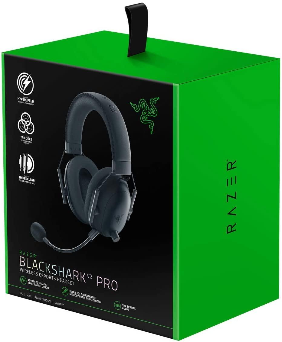 RAZER BLACKSHARK V2 PRO WIRELESS ESPORTS HEADSET (PC/MAC/PS4/SWITCH) BLACK - DataBlitz