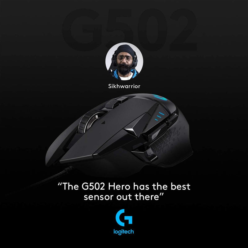 LOGITECH G502 HERO HIGH PERFORMANCE GAMING MOUSE - DataBlitz