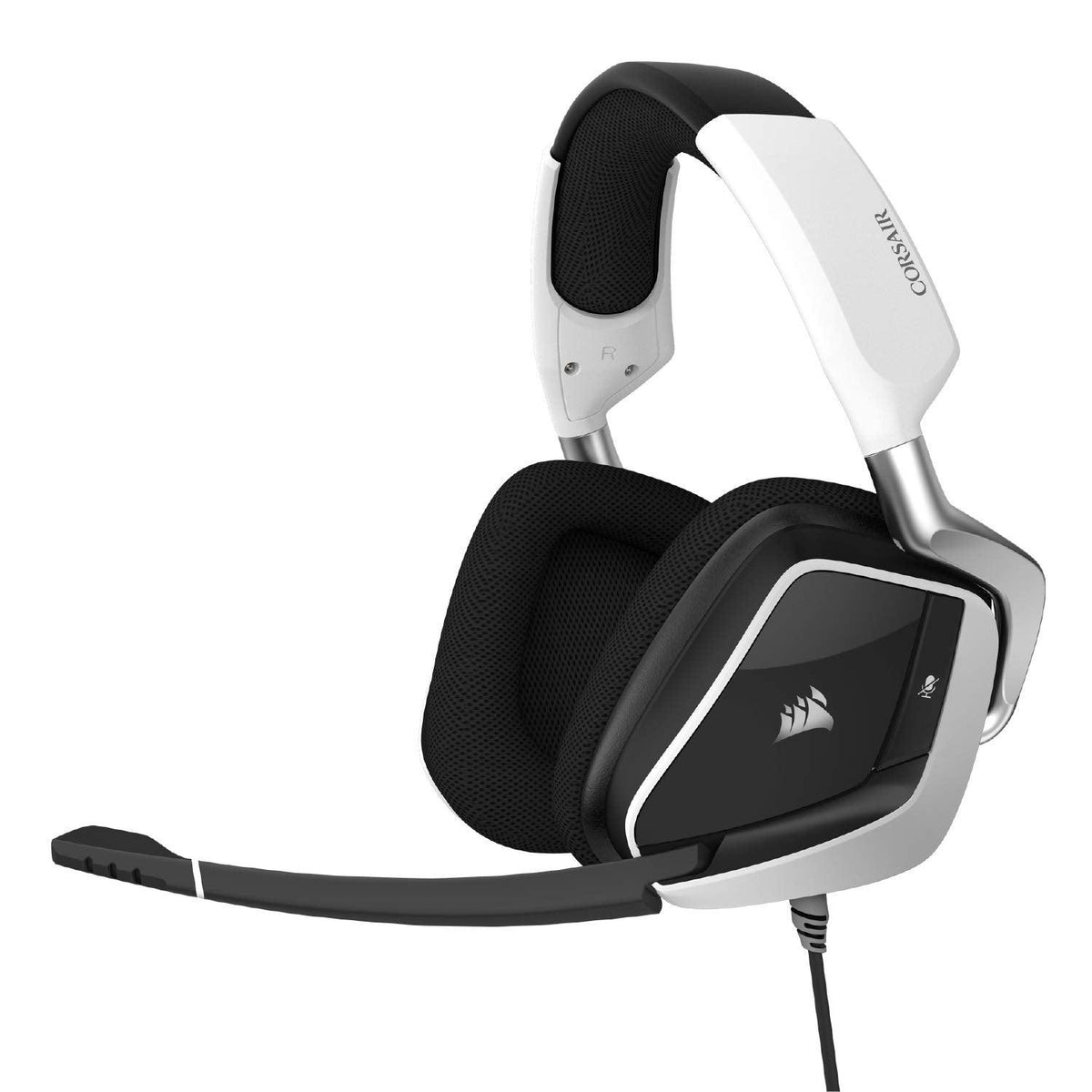 CORSAIR VOID RGB ELITE USB PREMIUM GAMING HEADSET WITH 7.1 SURROUND SOUND FOR PC (WHITE) - DataBlitz