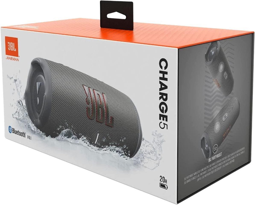  JBL CHARGE 5 - Portable Bluetooth Speaker with IP67 Waterproof  and USB Charge out - Gray, small : Electronics