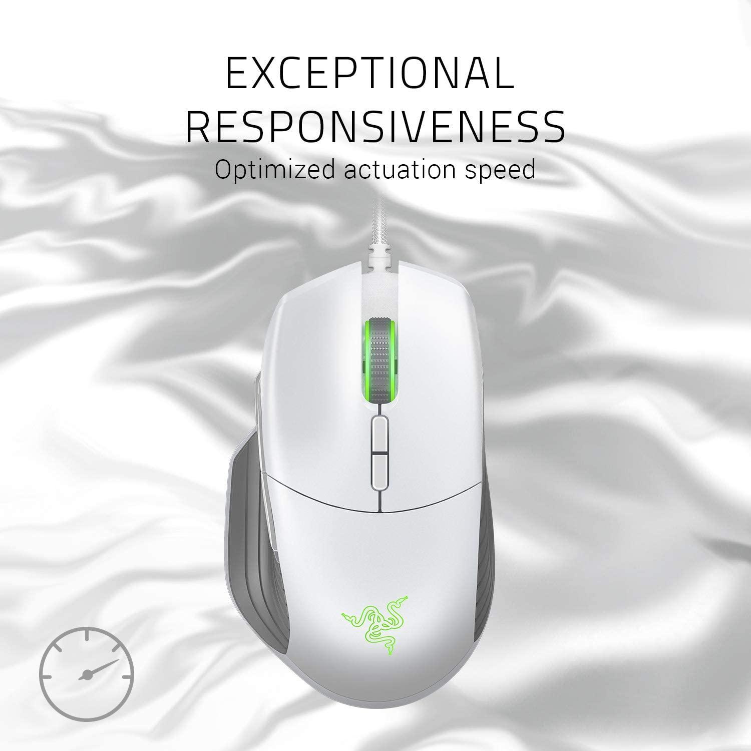 RAZER BASILISK CUSTOMIZABLE GAMING MOUSE (MERCURY) - DataBlitz