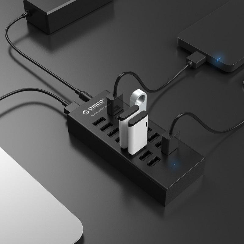 ORICO 16-Port USB 2.0 Hub (Black) (H1613-U2) - DataBlitz