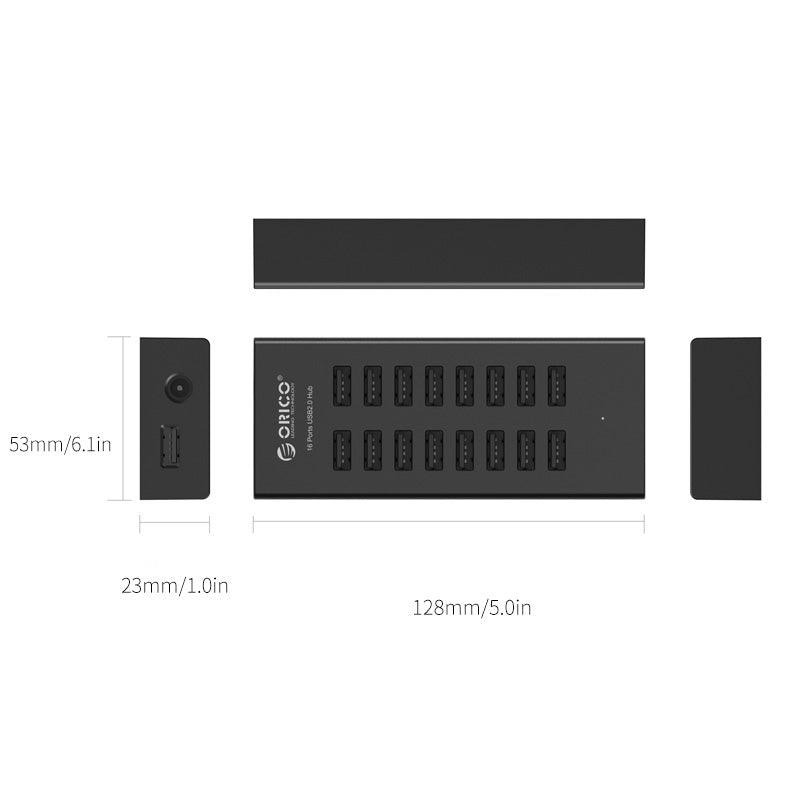 ORICO 16-Port USB 2.0 Hub (Black) (H1613-U2) - DataBlitz