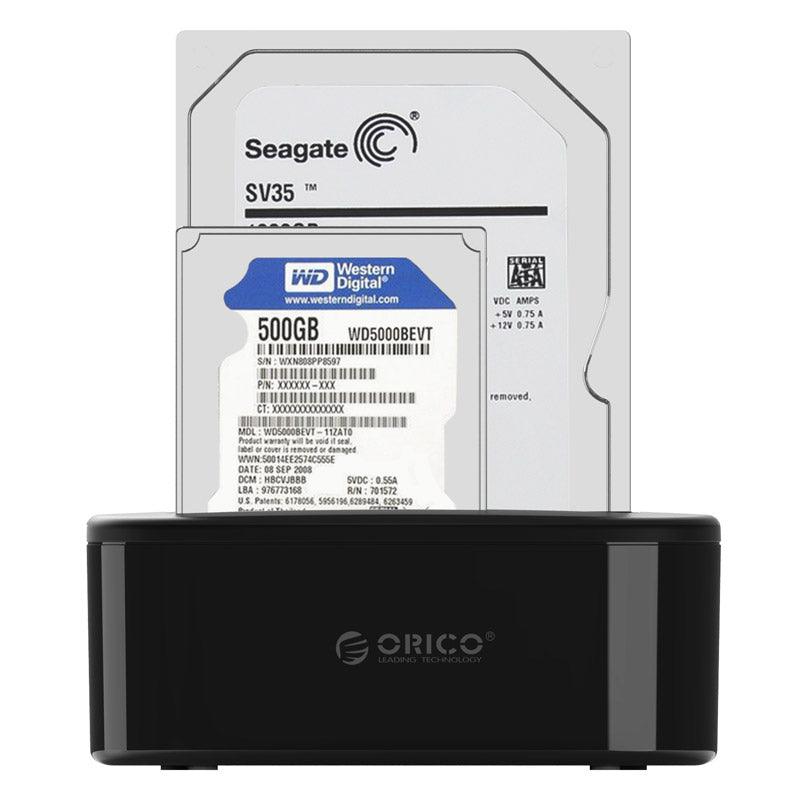ORICO 2.5/3.5”  Hard Drive Dock (Black) (6218US3) - DataBlitz