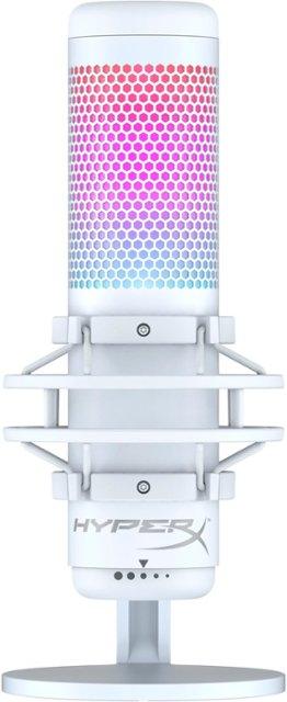 HyperX Quadcast S Wired Multi-Pattern USB Electret Condenser Microphone For PC/MAC/PS5/PS4 (White) - DataBlitz