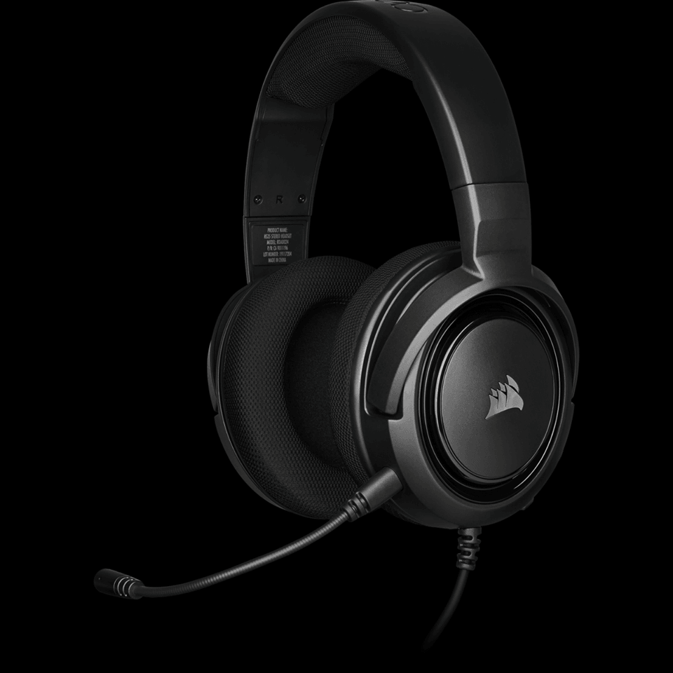CORSAIR HS35 STEREO GAMING HEADSET (CARBON) - DataBlitz