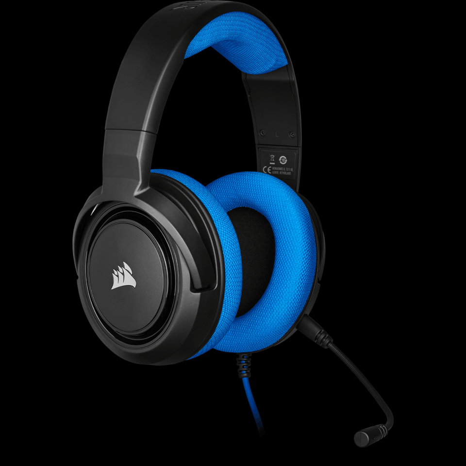 CORSAIR HS35 STEREO GAMING HEADSET (BLUE) - DataBlitz