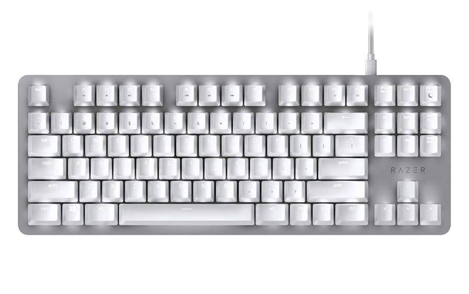RAZER BLACKWIDOW LITE SILENT MECHANICAL KEYBOARD (MERCURY) - DataBlitz