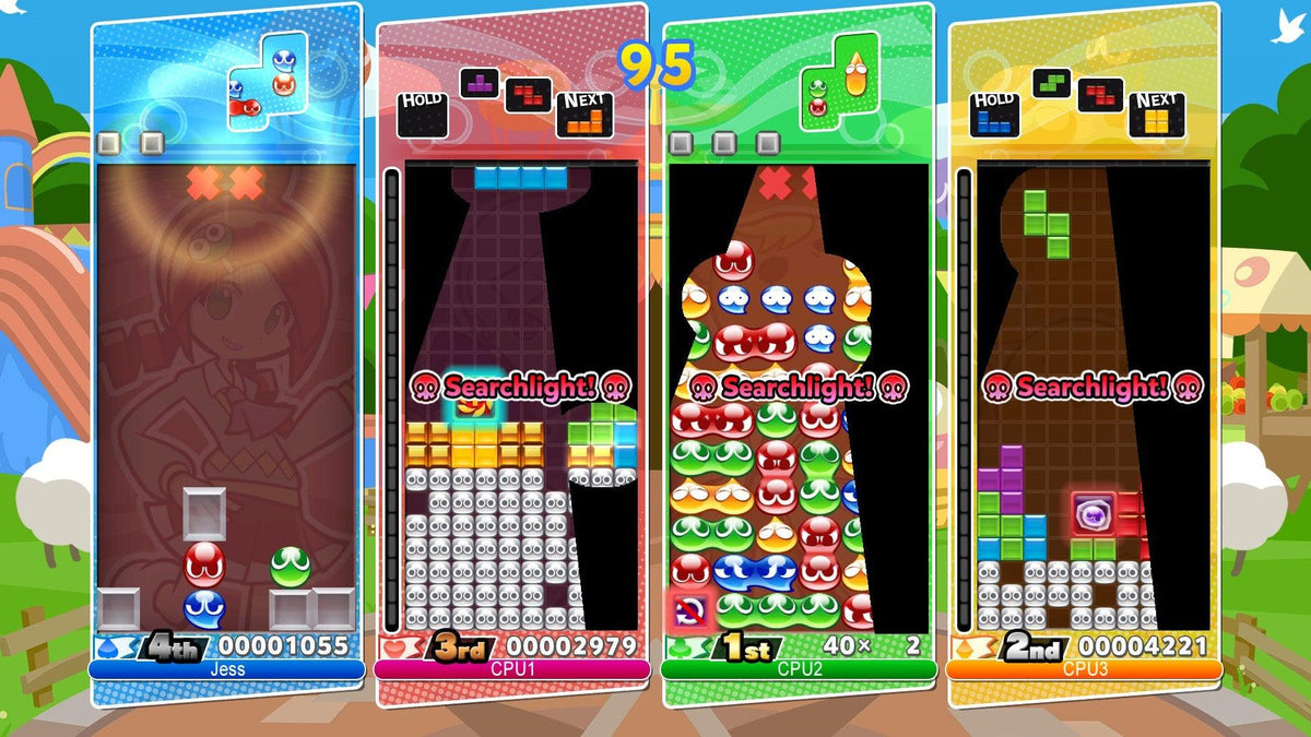Nintendo Switch Puyopoyu Tetris Frantic Four-Player Puzzle Mashup