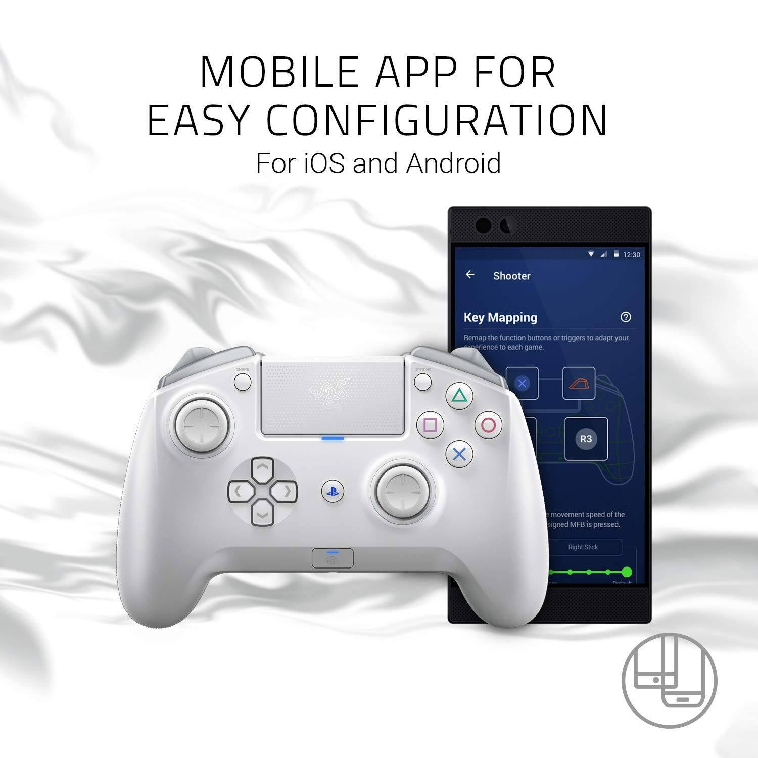 RAZER RAIJU TOURNAMENT EDITION WIRED & WIRELESS GAMING CONTROLLER FOR PS4 (MERCURY) - DataBlitz