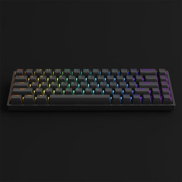 Akko 3068S Shine-Through RGB Hot-Swappable Mechanical Keyboard Black (Akko CS Jelly Purple) - DataBlitz