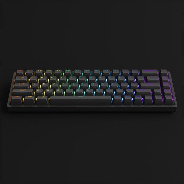 Akko 3068S Shine-Through RGB Hot-Swappable Mechanical Keyboard Black (Akko CS Jelly Pink) - DataBlitz