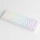 Akko 3084S Shine-Through RGB Hot-Swappable Mechanical Keyboard White (Akko CS Jelly Pink) - DataBlitz
