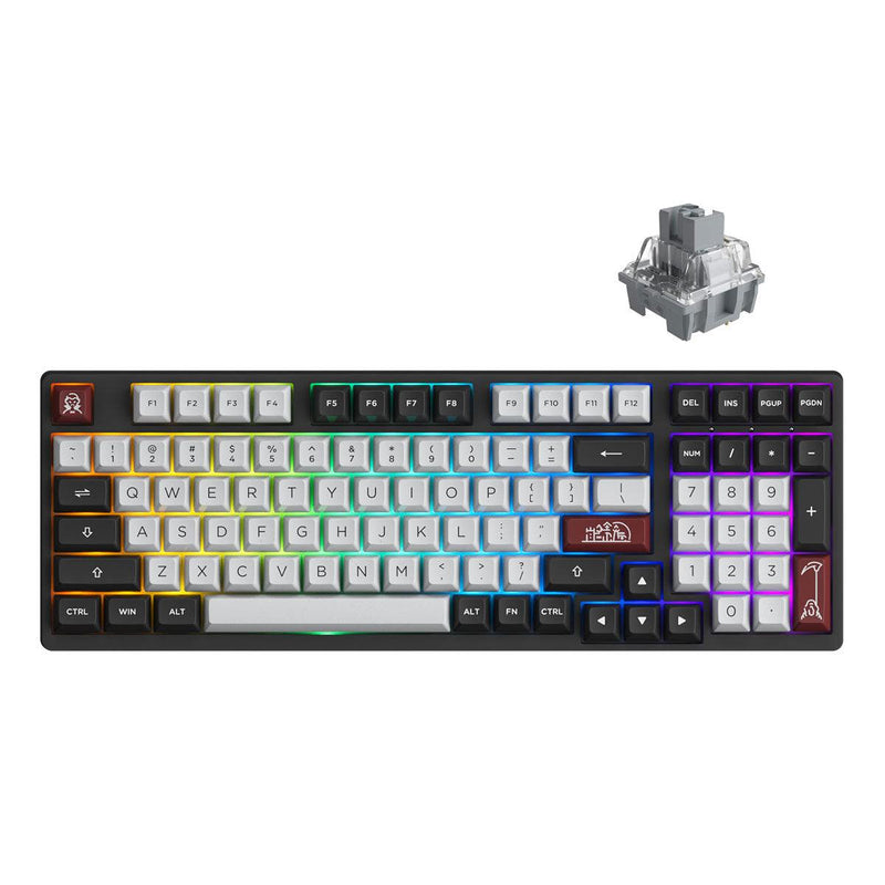 Akko Dracula Castle 3098S Hotswappable RGB Mechanical Keyboard (Akko CS Silver) - DataBlitz