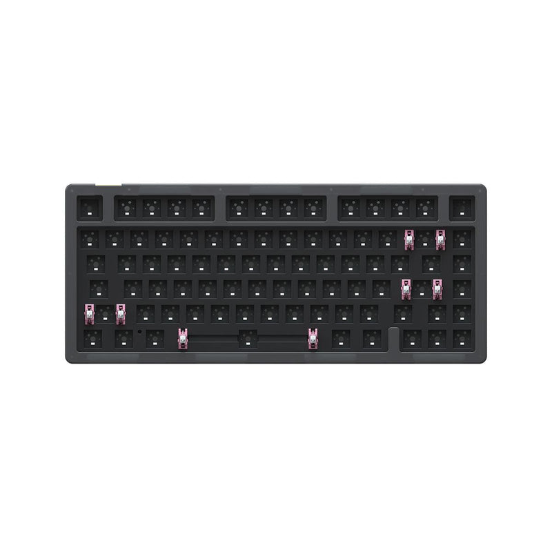 AKKO ACR75 V2 RGB Mechanical Keyboard Hot-Swappable DIY Kit Socket Gasket Mount With 81-Key Layout (Stacked Acrylic Version) (Black) - DataBlitz