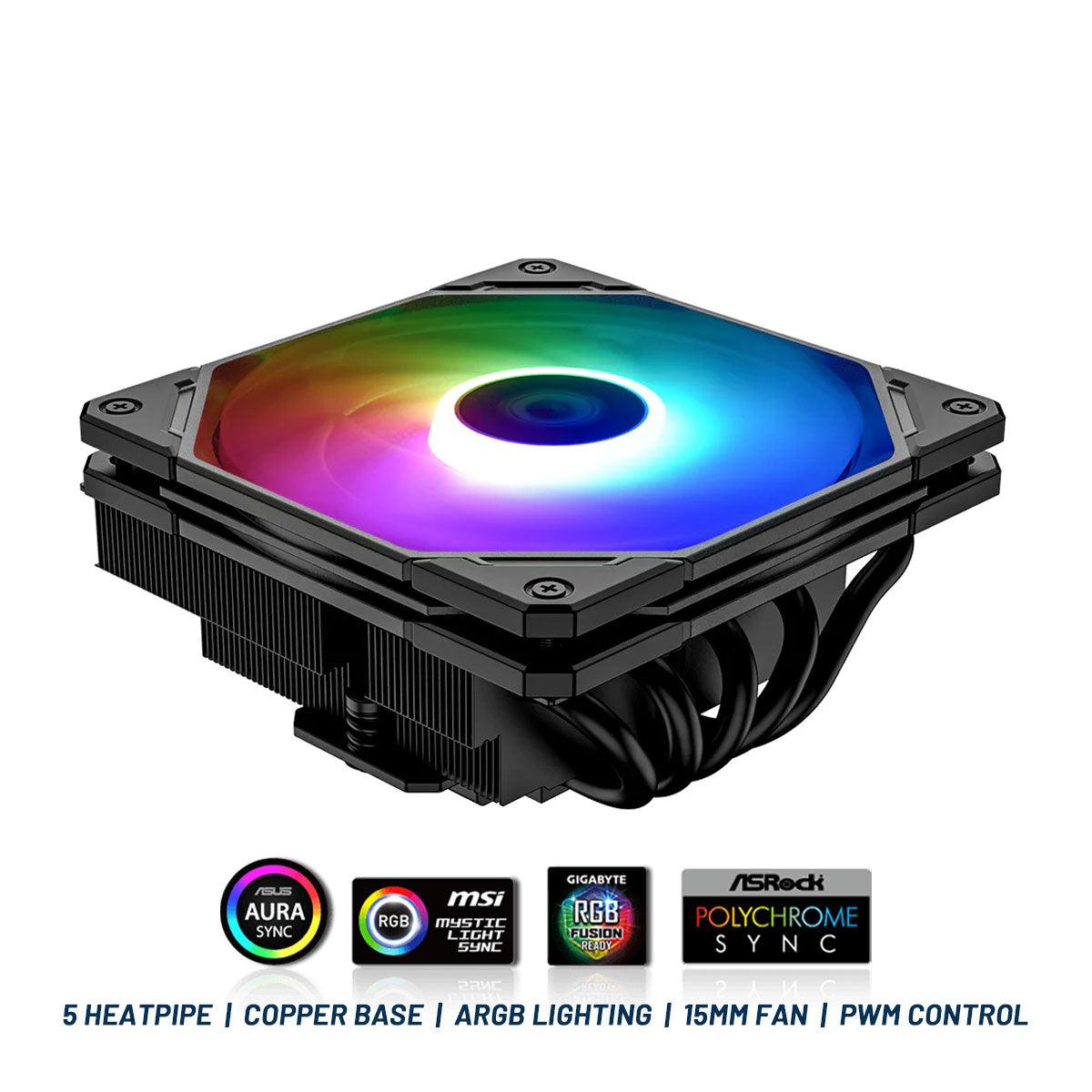 ID-Cooling IS-55 ARGB CPU Cooler (Black) - DataBlitz