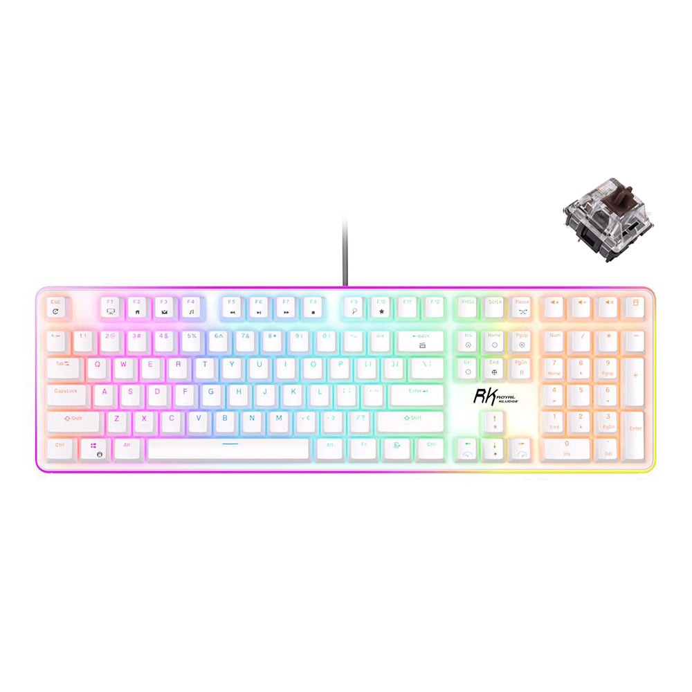 RGB 108 taustiņu vadu mehāniskā tastatūraRGB 108 taustiņu vadu mehāniskā tastatūra  