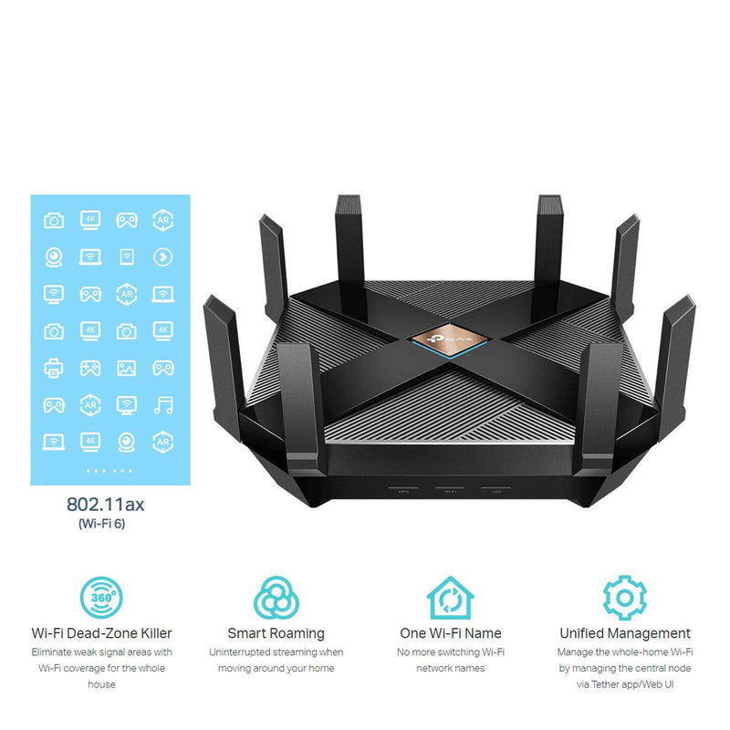 TP-LINK AX6000 Next-Gen Wi-Fi 6 Router (Archer AX6000) - DataBlitz