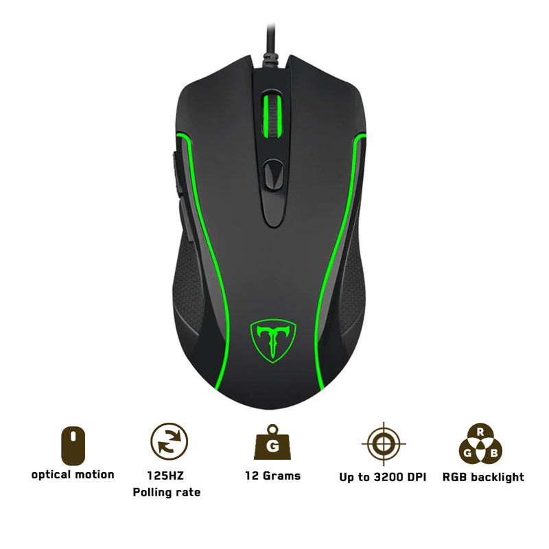 T-Dagger Private 6-Button Backlighting Entry Level Gaming Mouse (T-TGM106)