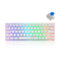 E-Yooso Z-11 Tri-Mode RGB 61 Keys Hot Swappable Mechanical Keyboard White (Blue Switch) - DataBlitz