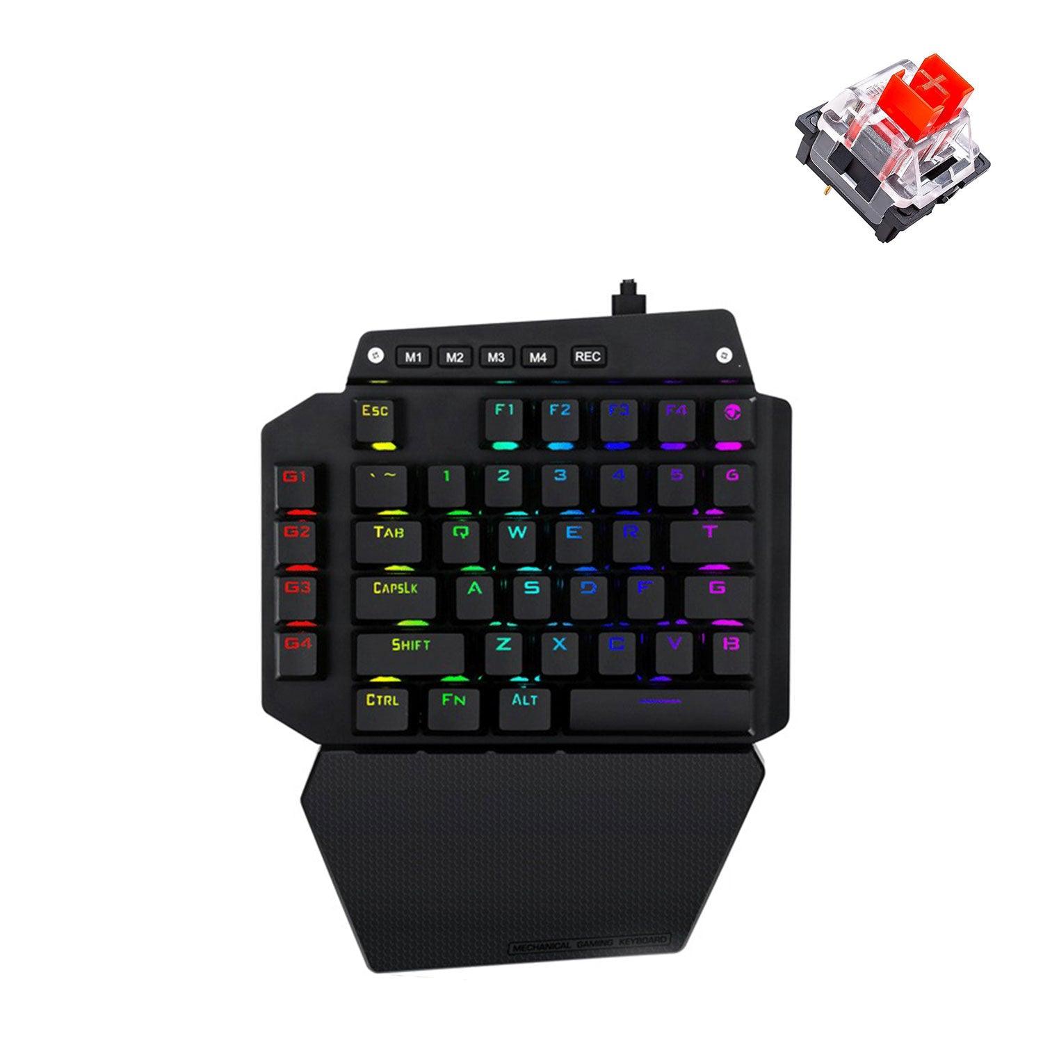 E-Yooso K-700 44keys One-Handed RGB Mechanical Gaming Keyboard