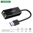 UGREEN USB-A 3.0 To Gigabit Ethernet Adapter 10cm (Black) (CR111/20256) - DataBlitz