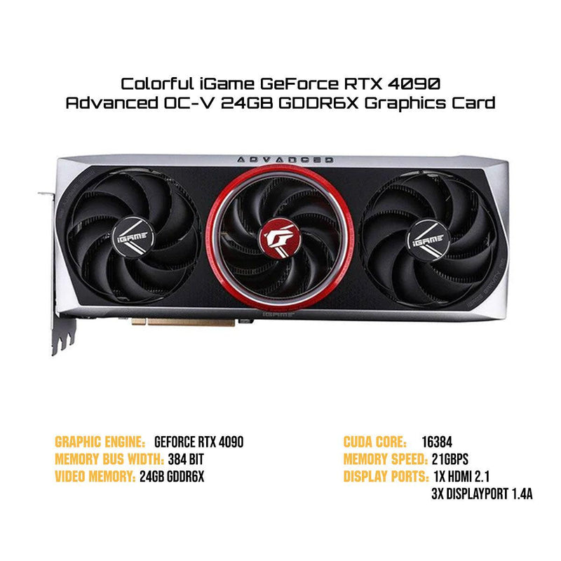 Colorful iGame GeForce RTX 4090 Advanced OC-V 24GB GDDR6X Graphics Card - DataBlitz