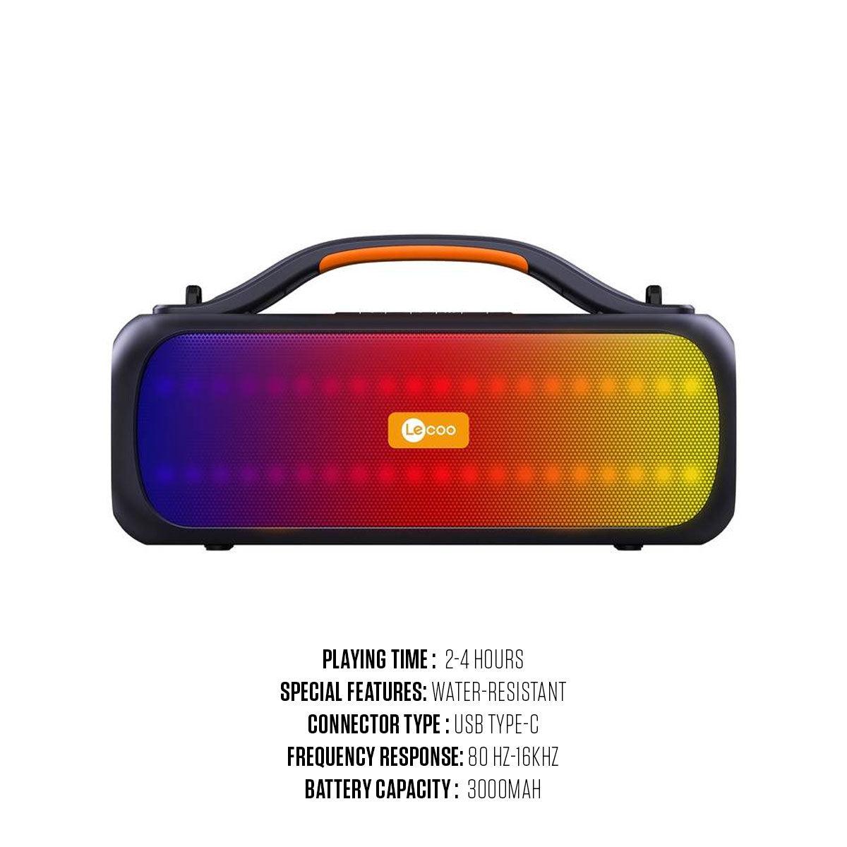 Lecoo DS155 Portable Wireless Speaker (Black) - DataBlitz
