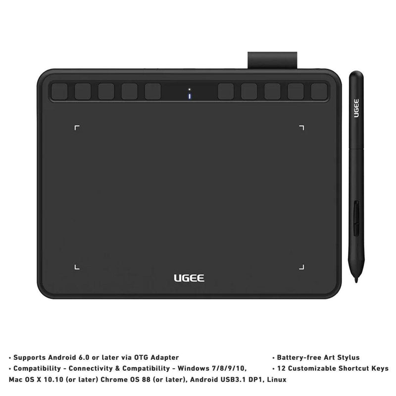 Ugee S1060 10" Pen Tablet (Carbon Black) - DataBlitz