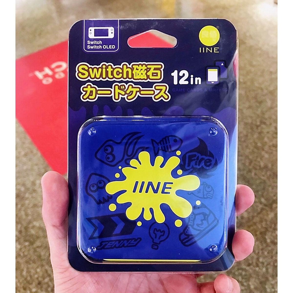 NSW IINE Game Card Case 6+6 Magnetic (Splatoon 3 Blue) (L713) - DataBlitz