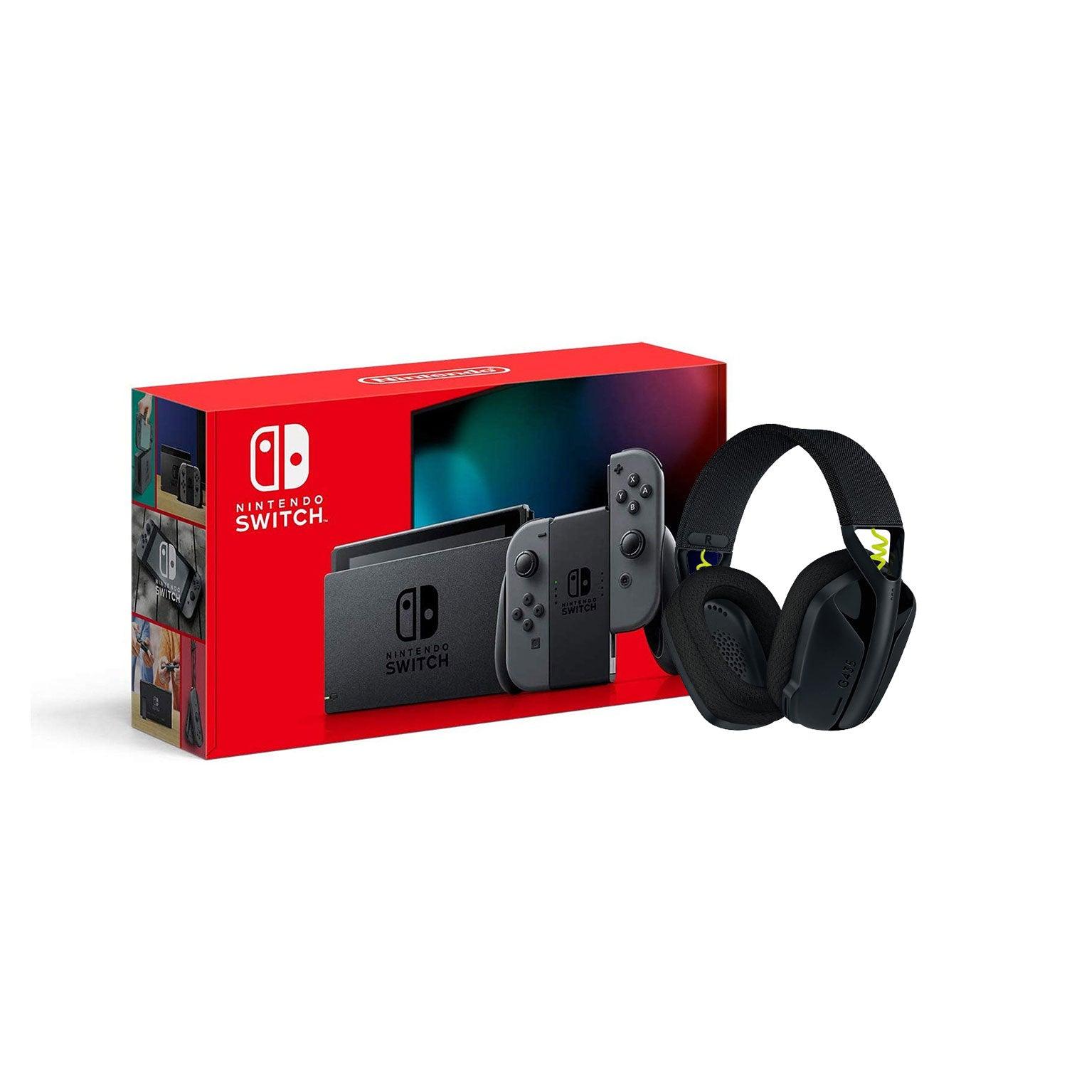 LOGITECH G435 LIGHTSPEED WIRELESS GAMING HEADSET (BLACK) + NINTENDO SWITCH CONSOLE (Lite, Refresh, OLED) - DataBlitz