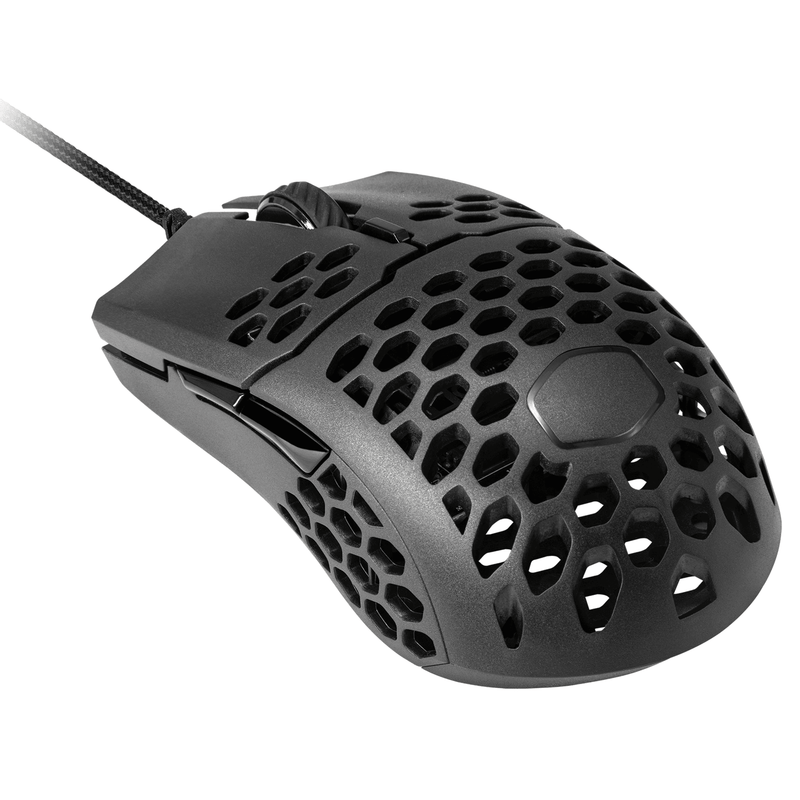 COOLER MASTER MM710 PRO-GRADE GAMING MOUSE W/ HONEYCOMB SHELL & ULTRAWEAVE CABLE (MATTE BLACK) - DataBlitz