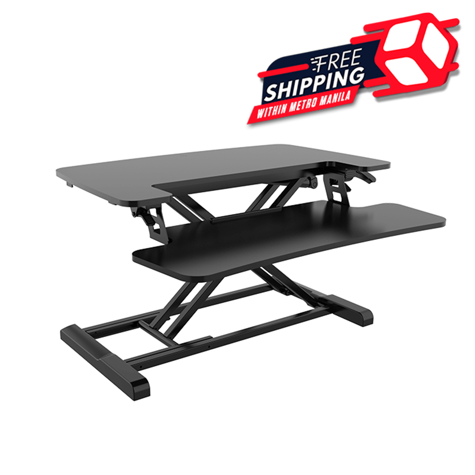FLEXISPOT STANDING DESK CONVERTER 28-INCHES (M6-BLACK) - DataBlitz
