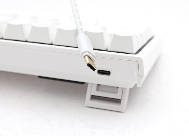 DUCKY ONE 2 MINI WHITE CASE RGB LED PBT DOUBLE SHOT MECHANICAL KEYBOARD (CHERRY MX RGB RED SWITCH) (DKON2061ST-RUSPDWWT1) - DataBlitz