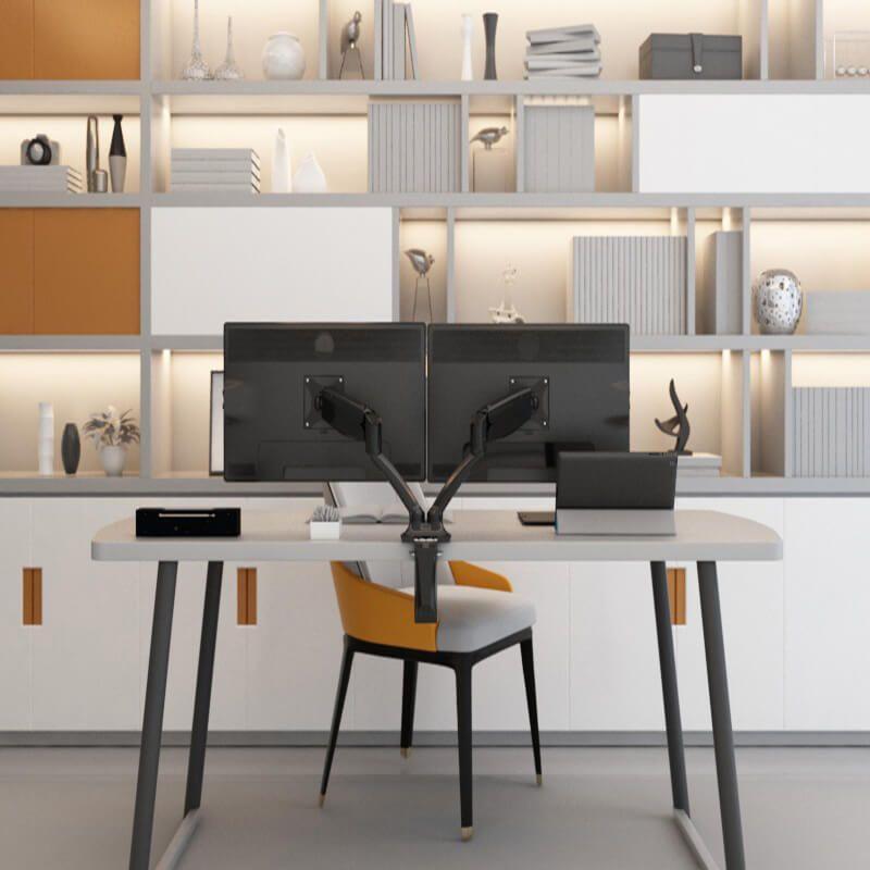 FLEXISPOT DUAL DESKTOP MONITOR MOUNT 10-27 INCHES (F7DB) - DataBlitz