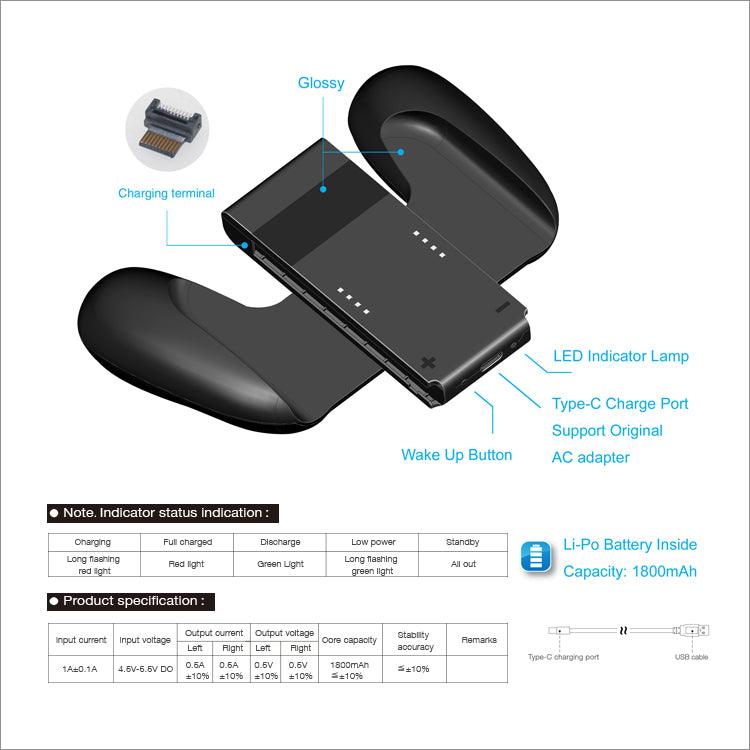 DOBE NSW CHARGING GRIP FOR N-SWITCH JOY-CON (TNS-873) - DataBlitz